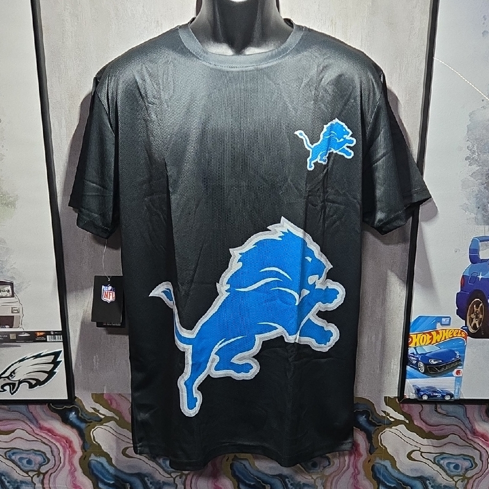 L Detroit Lions Custom Sublimated NFL Football Game Day Fan Jersey